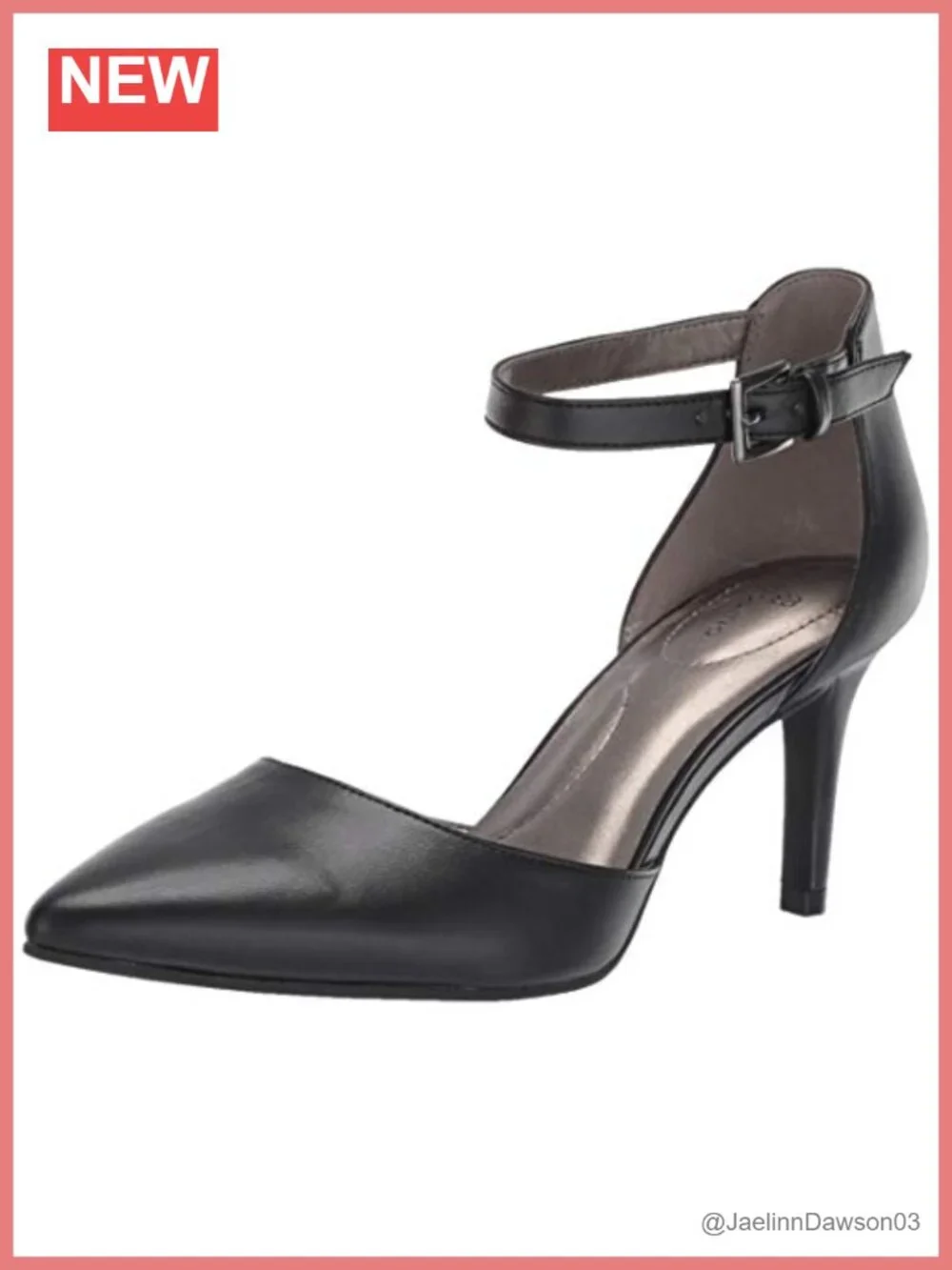 Bandolino Ginata Women's D'Orsay Pump Pointed Toe Ankle Strap Heels Shoes
